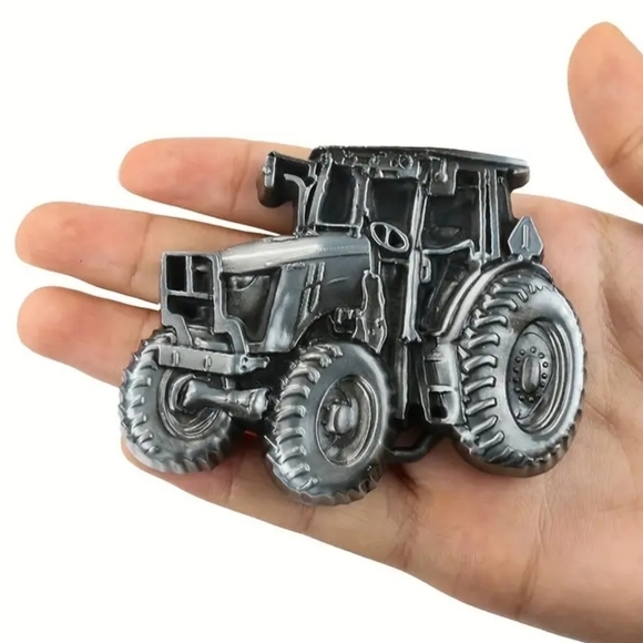 Metal 3D Western belt tractor Buckle - Steam Punk New mens Tractor farming country western belt buckle